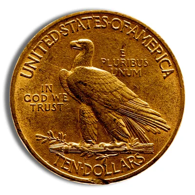 <body>0 Gold Indian Eagle - XF — reverse view
