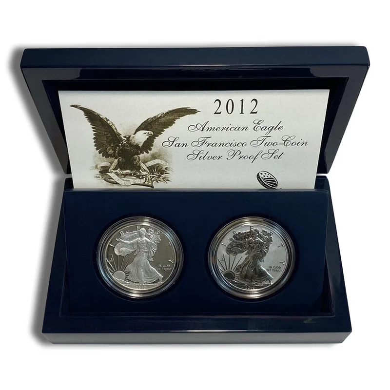 2012-S 2-Coin Silver Eagle 75th Anniversary San Francisco Set — Silver bullion from Standard Bullion