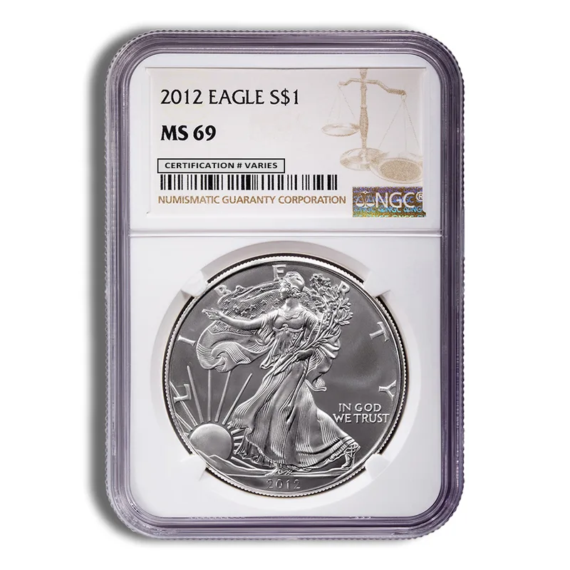 2012 Silver Eagle NGC MS69 — Silver bullion from Standard Bullion