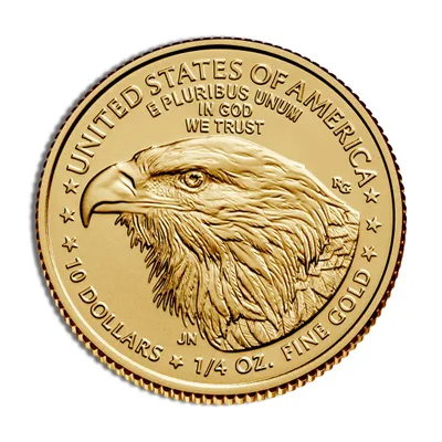 1/4 oz Gold Eagle - BU (Year Varies) — reverse view