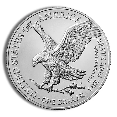 2022 Silver American Eagle - BU — reverse view