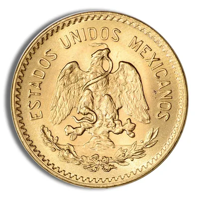 Mexico Gold 10 Peso — reverse view