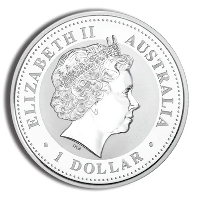 2000 1 oz Australia Silver Lunar Dragon - BU - Series I — reverse view