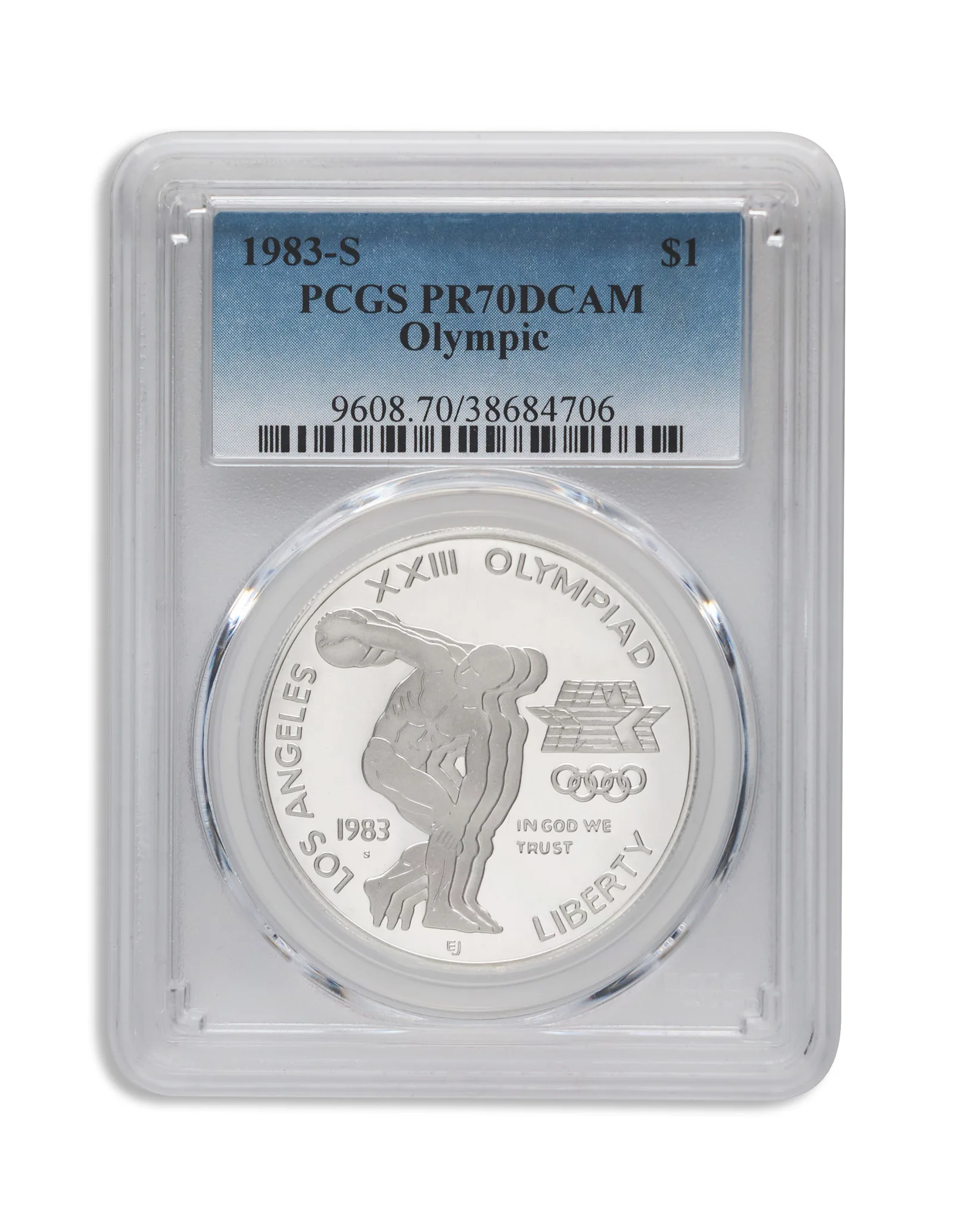 1983-S <body> LA Olympic Silver Commem - PCGS PF70 — Silver bullion from Standard Bullion