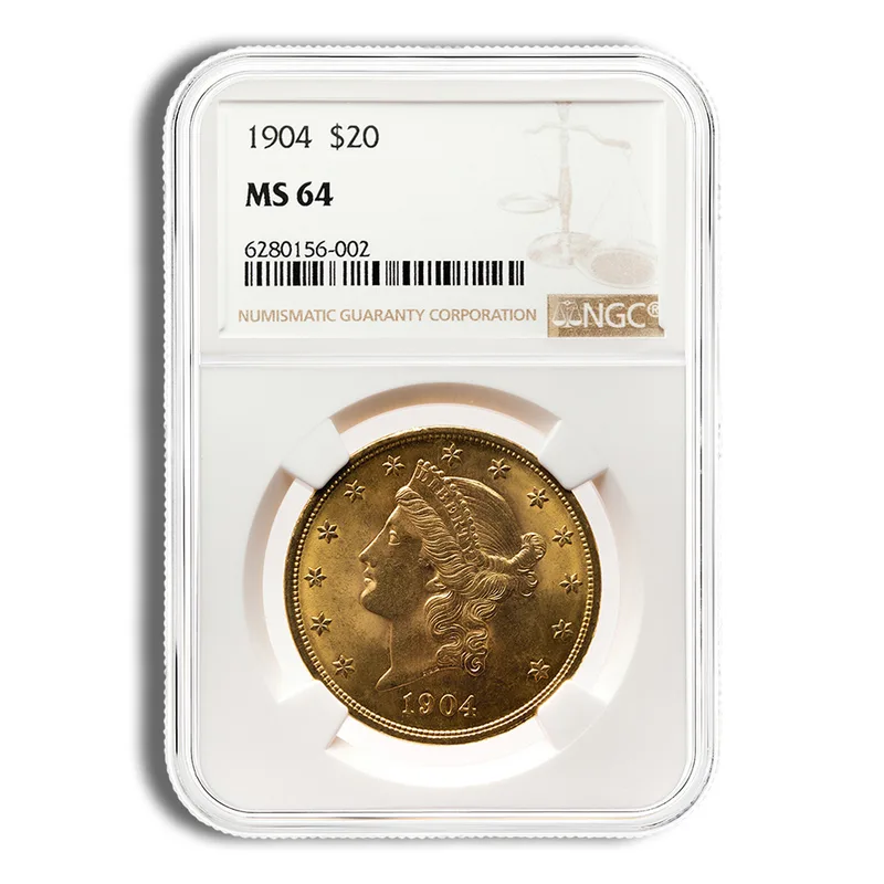 $20 Gold Liberty Double Eagle - NGC MS64 — Gold bullion from Standard Bullion
