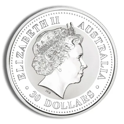 2000 Kilo Australia Silver Lunar Dragon BU - Series I — reverse view