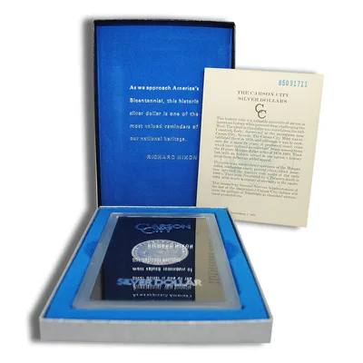 1885-CC GSA Morgan Dollar w/Box & COA — packaging view