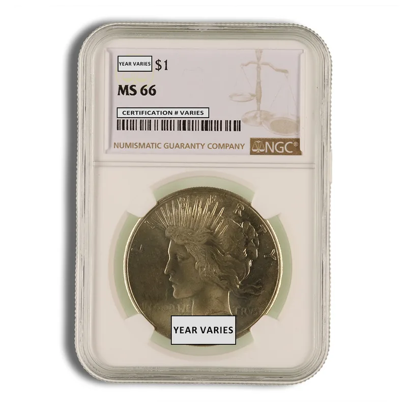 Peace Dollar - NGC MS66 — Silver bullion from Standard Bullion