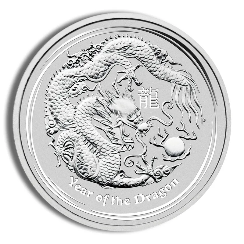 2012 Kilo Australia Silver Lunar Dragon BU - Series II — Silver bullion from Standard Bullion