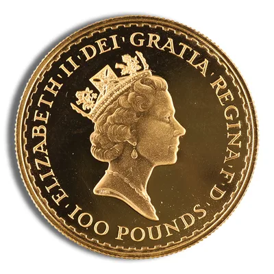 1 oz Gold Britannia (1987-2012) — reverse view