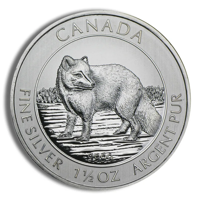 2014 1.5 oz Canadian Arctic Fox Silver Coin — Silver bullion from Standard Bullion