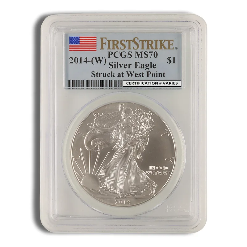 2014 Silver Eagle PCGS MS70 First Strike — Silver bullion from Standard Bullion