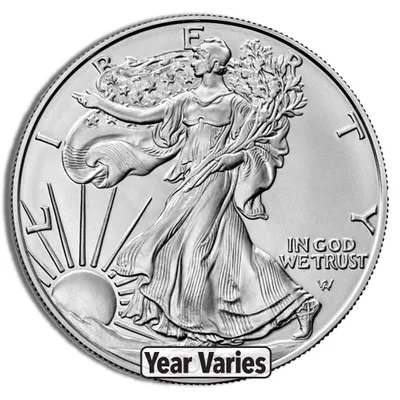 Silver American Eagle - BU - Sealed Box (Year Varies) — reverse view