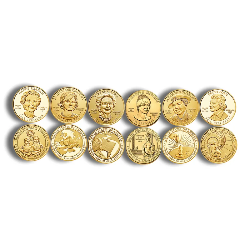 1/2 oz First Spouse Gold Coin - BU/PR (Cap/Slab/OGP) — Gold bullion from Standard Bullion