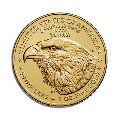 1 oz Gold Eagle - BU (Year Varies). — reverse view
