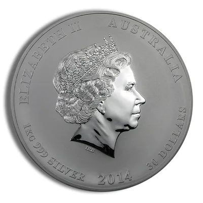 2014 Kilo Australia Silver Lunar Horse BU - Series II — reverse view
