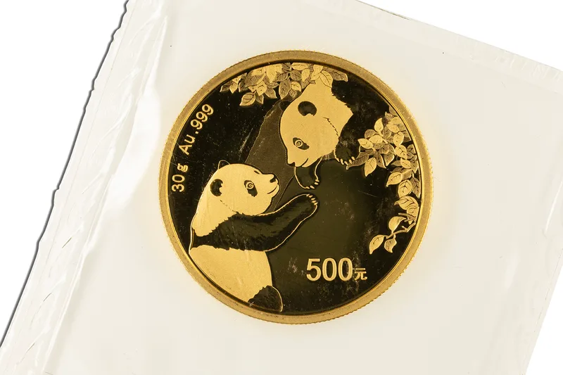 30 gram China Gold Panda - BU - Sealed (Year Varies) — Gold bullion from Standard Bullion