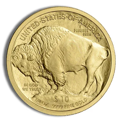 2008-W 1/4 oz Burnished Gold Buffalo (w/Box/COA) — packaging view