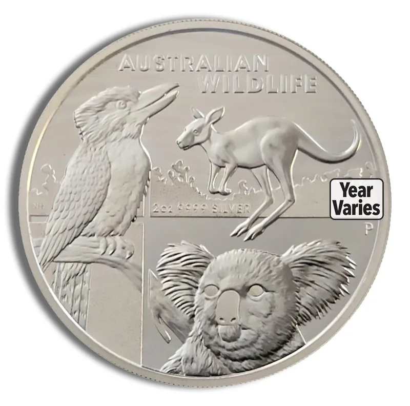 2 oz Australia Wildlife Coin Silver Coin (Year Varies) — Silver bullion from Standard Bullion