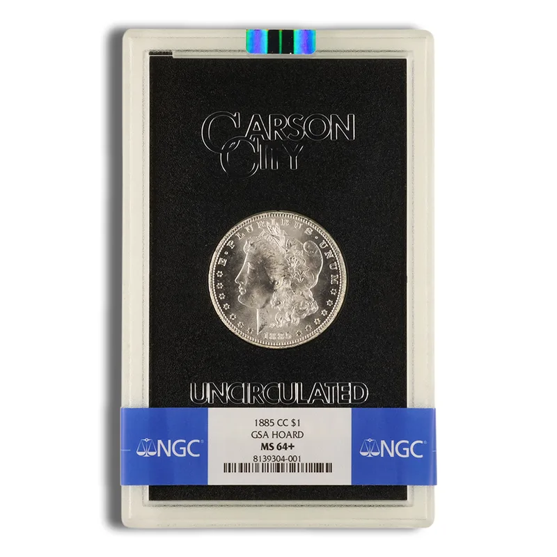 1885-CC GSA Morgan Dollar - NGC MS64+ — Silver bullion from Standard Bullion