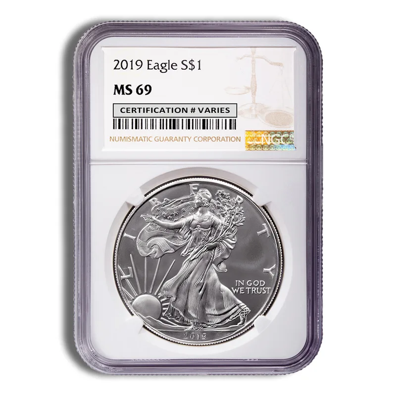 2019 Silver Eagle NGC MS69 — Silver bullion from Standard Bullion