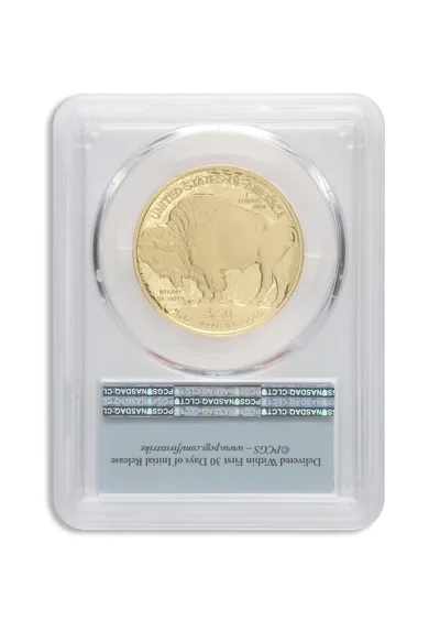 2016-W $50 Proof Gold Buffalo PCGS PR70 First Strike — reverse view