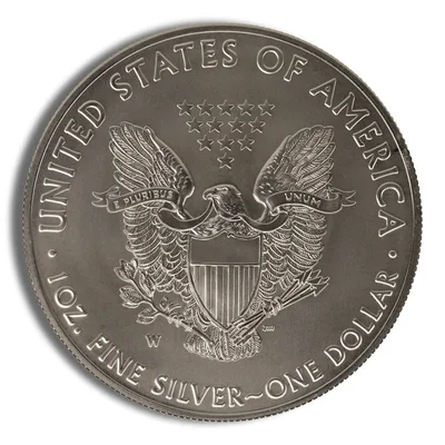2018-W Burnished Silver Eagle with Box & COA — packaging view