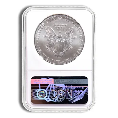 2014 Silver Eagle NGC MS69 — reverse view