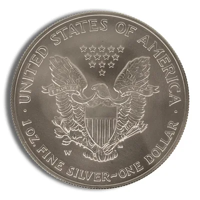 2006-W Burnished Silver Eagle with Box & COA — packaging view