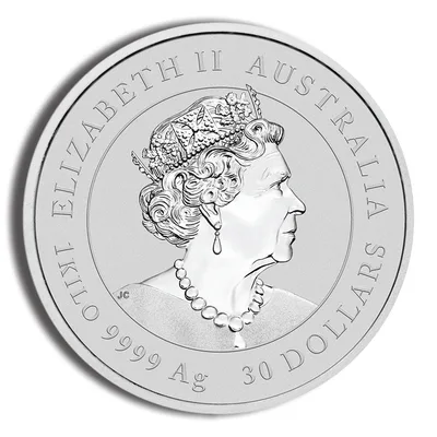 2021 Kilo Australia Silver Lunar Ox BU - Series III — reverse view