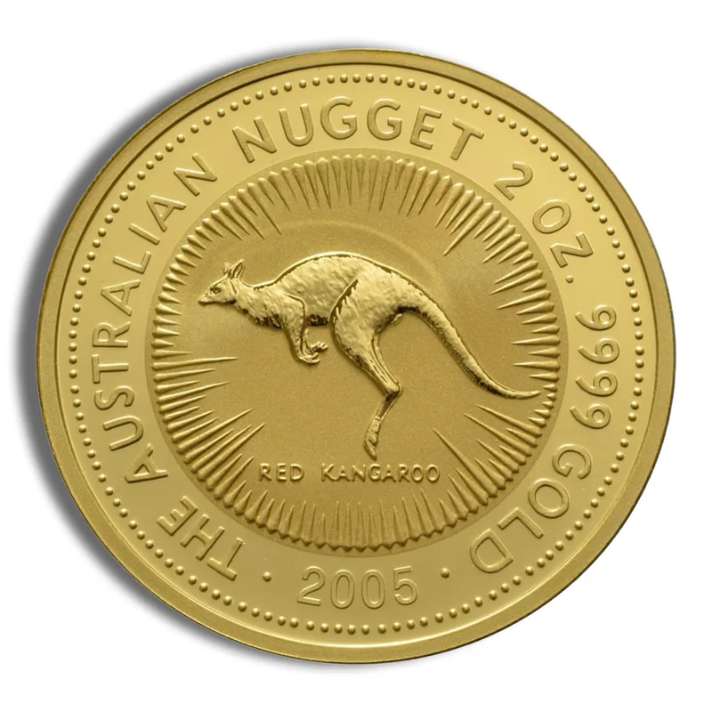 2005 2 oz Australia Gold Nugget - BU — Gold bullion from Standard Bullion