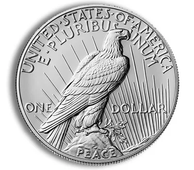 2024-P Peace Silver Dollar w/Box & COA — reverse view