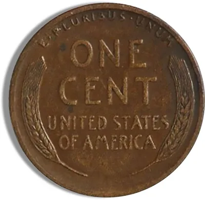 Teens Wheat Cents — reverse view