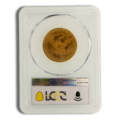 <body>0 Gold Liberty Eagle - PCGS MS65 — reverse view
