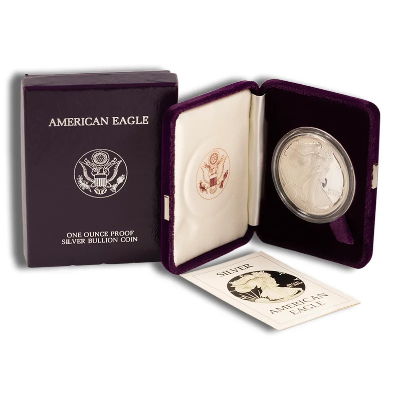 1989-S Proof Silver Eagle with Box & COA — Silver bullion from Standard Bullion