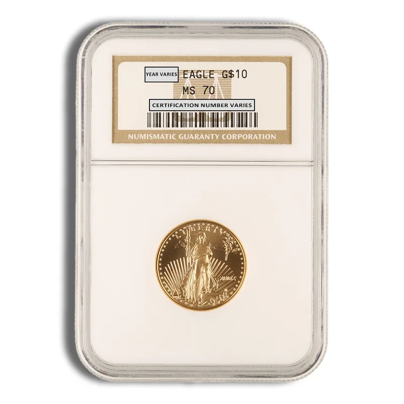 2002 1/4 oz Gold Eagle <body>0 NGC MS70 — Gold bullion from Standard Bullion