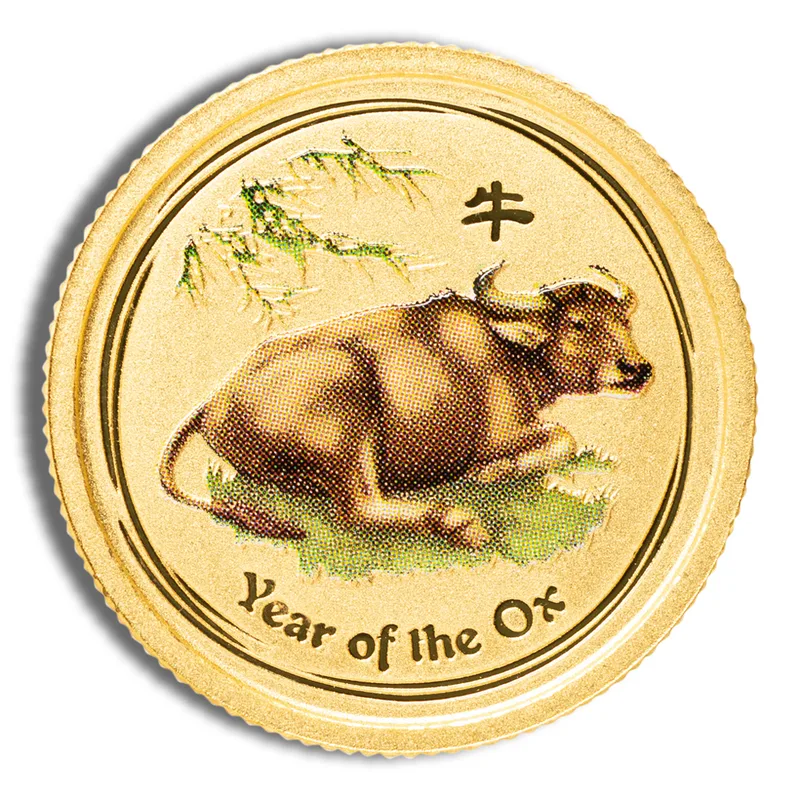 2009 1/20 oz Australia Gold Lunar Ox BU - Series II — Gold bullion from Standard Bullion