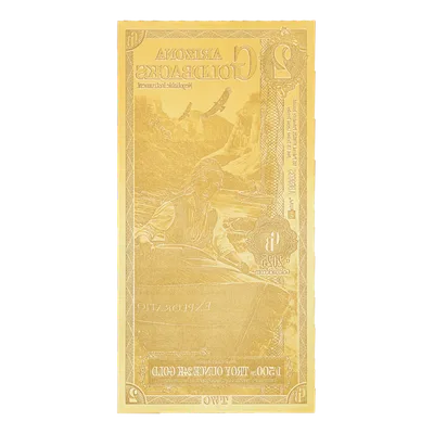 Arizona 2 Goldback — reverse view