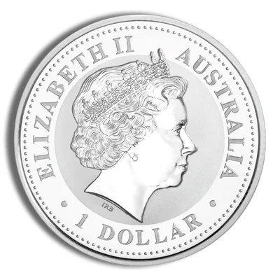 2007 1 oz Australia Silver Lunar Pig BU - Series I — reverse view