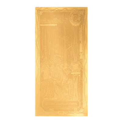 Idaho 5 Goldback — reverse view