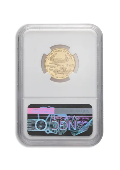 1994 1/4 oz Gold Eagle <body>0 NGC MS70 — reverse view