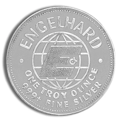 1 oz Silver Round - Engelhard Prospector — reverse view