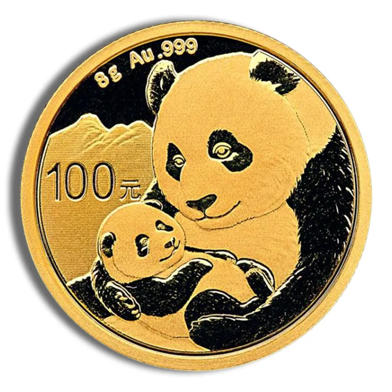 8 gram China Gold Panda - BU - Sealed (Year Varies) — Gold bullion from Standard Bullion