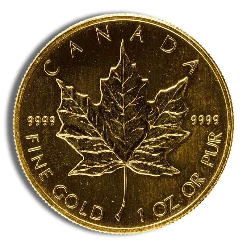 Impaired Gold Maple (Abrasion, Spots, etc.) — Gold bullion from Standard Bullion