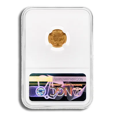 <body> Gold Indian Type 3 - NGC MS62 — reverse view