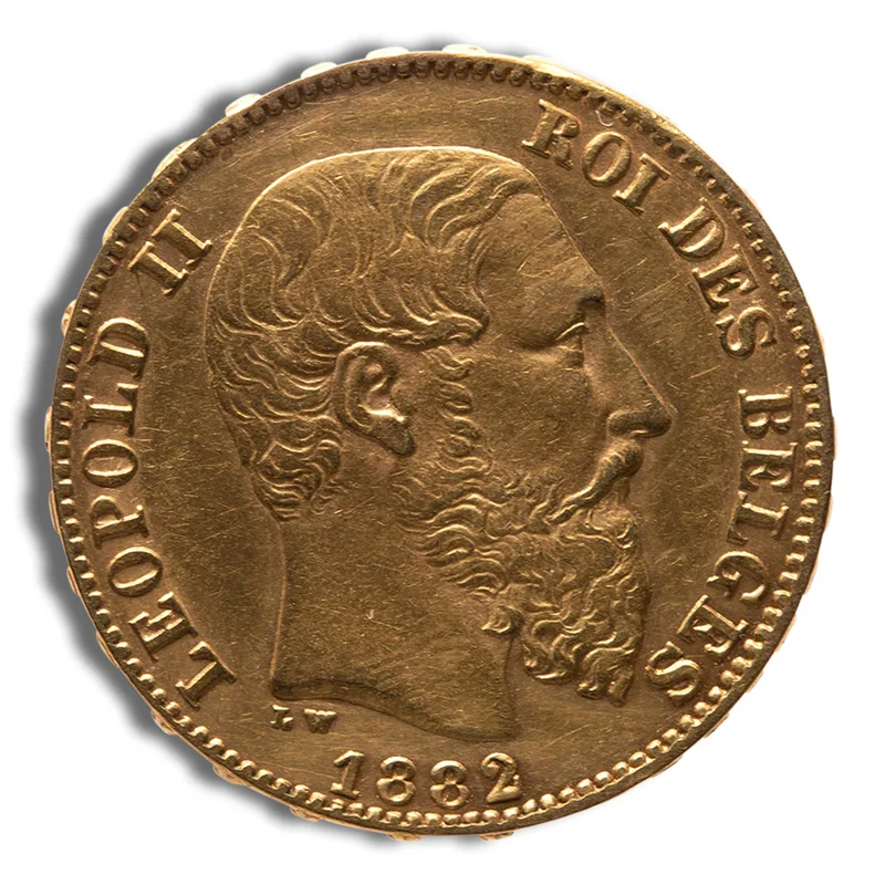 Belgium Gold 20 Francs - Leopold II (1867-1882) — Gold bullion from Standard Bullion