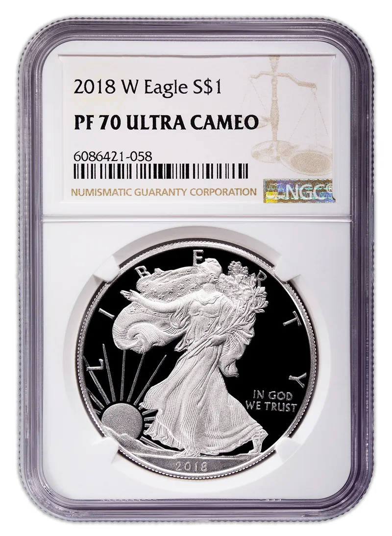 2018-W Proof Silver Eagle NGC PF70 — Silver bullion from Standard Bullion