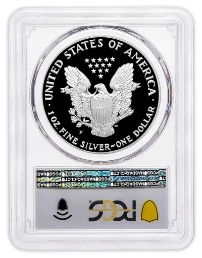 1994-P Proof Silver Eagle PCGS PR70 — reverse view