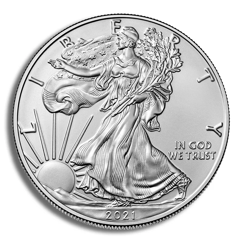 2021(P) Silver American Eagle - BU - Sealed Box (Type 1) — Silver bullion from Standard Bullion