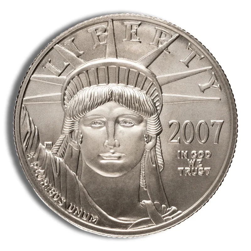 2007-W 1/2 oz Burnished Platinum Eagle $50 (Cap Only) — Platinum bullion from Standard Bullion